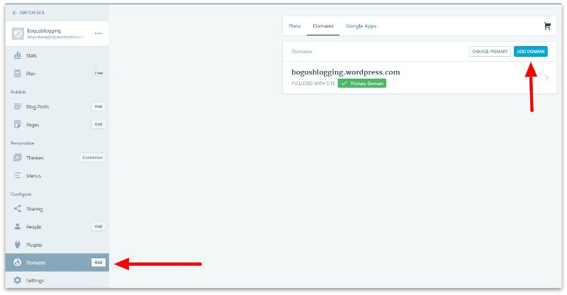 Domain Management ‹ bogusblogging — WordPress.com