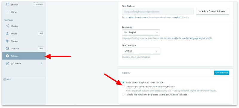 Discourage Search Engines
