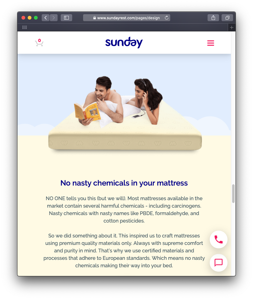 Foul Chemical Smell - What SundayRest Hides from You