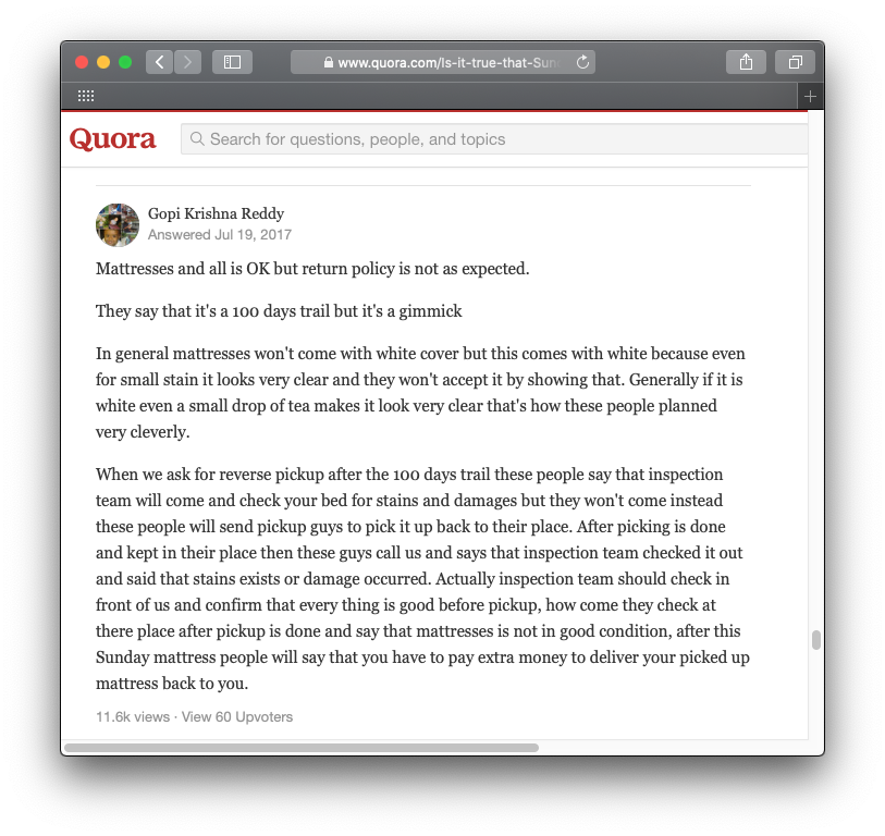 Is it true that Sunday rest mattresses are nothing but hyped